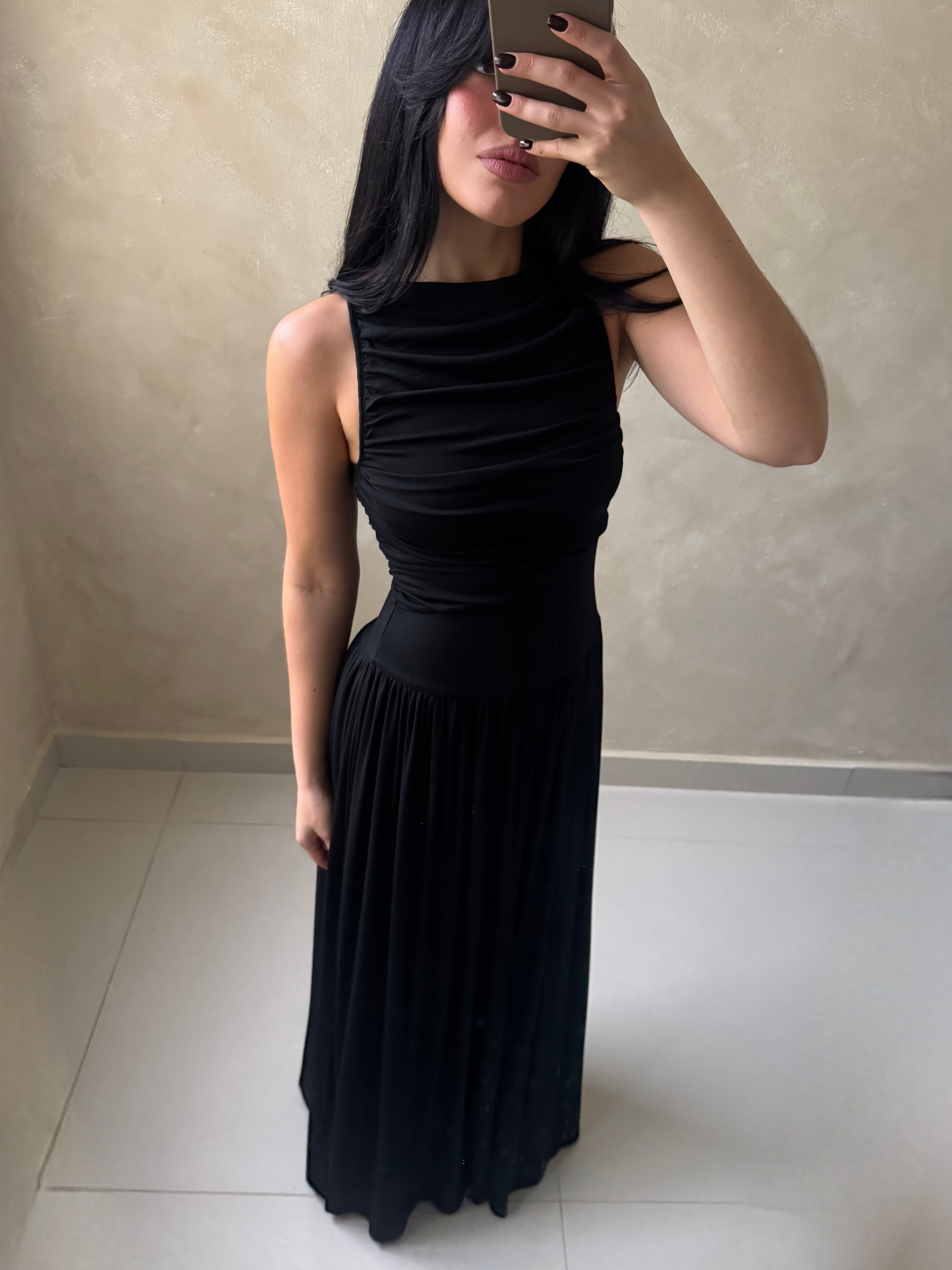 ALAIA BLACK MAXI